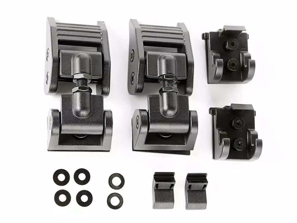 Rugged Ridge Textured Black Hood Catches 2018-2023 Jeep Wrangler JL / Gladiator