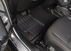 Rugged Ridge All Terrain Front & Rear Floor Liner Kit Black