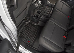 Rugged Ridge All Terrain Front & Rear Floor Liner Kit Black