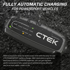 CTEK CT5 Powersport 12V 2.3A Battery Charger & Maintainer | 40-339