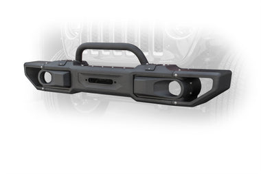DV8 Offroad Winch Ready Front Bumper with Bull Bar Jeep JL & JT