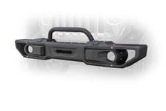 DV8 Offroad Winch Ready Front Bumper with Bull Bar Jeep JL & JT