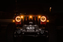 DV8 Offroad Grill Amber Marker Lights 2018-2023 Jeep JL