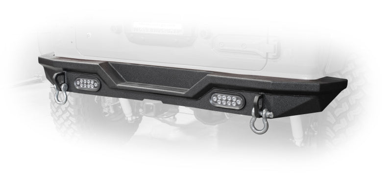 DV8 Offroad Rear Bumper with LED Lights Jeep Wrangler JL