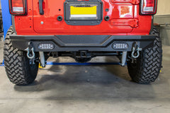 DV8 Offroad Rear Bumper with LED Lights Jeep Wrangler JL