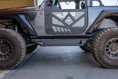 DV8 Offroad Plated Sliders with Step 2018+ Jeep JL 2 Door