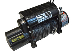 DV8 Offroad 12000 LB Winch with Synthetic Line & Wireless Remote - Black