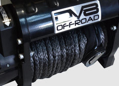 DV8 Offroad 12000 LB Winch with Synthetic Line & Wireless Remote - Black
