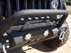 DV8 Offroad FS-11 Stubby Mid Length Steel Front Bumper with Winch Plate