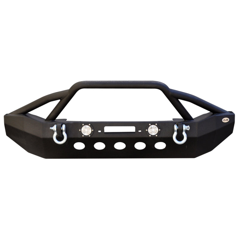 DV8 Offroad FS-8 Mid Length Steel Front Bumper with LED Lights