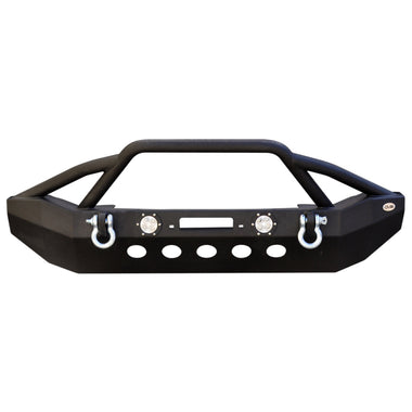 DV8 Offroad FS-8 Mid Length Steel Front Bumper with LED Lights