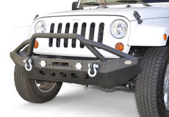 DV8 Offroad FS-8 Mid Length Steel Front Bumper with LED Lights