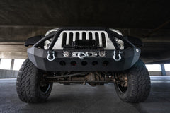 DV8 Offroad FS-8 Mid Length Steel Front Bumper with LED Lights