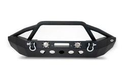 DV8 Offroad FS-8 Mid Length Steel Front Bumper with LED Lights