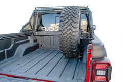 DV8 Offroad Stand Up In-Bed Spare Tire Carrier 2020-2023 Jeep Gladiator JT