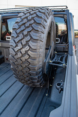 DV8 Offroad Stand Up In-Bed Spare Tire Carrier 2020-2023 Jeep Gladiator JT