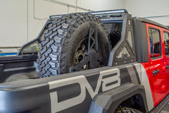 DV8 Offroad Stand Up In-Bed Spare Tire Carrier 2020-2023 Jeep Gladiator JT