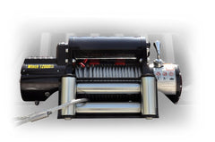 DV8 Offroad 12000 LB Winch with Steel Cable & Wireless Remote - Black