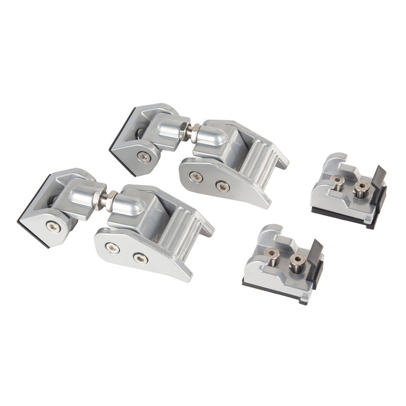 Rugged Ridge Silver Hood Catch Kit 2018-2023 Jeep Wrangler JL