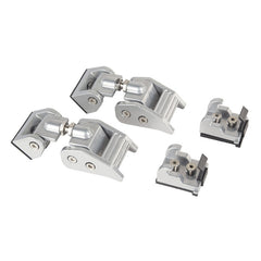 Rugged Ridge Silver Hood Catch Kit 2018-2023 Jeep Wrangler JL