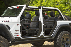 Rugged Ridge Fortis Front Tube Doors with Mirrors 2018-2023 Jeep Wrangler JL/JT