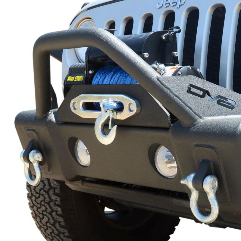 DV8 Offroad FS-13 Steel Stubby Front Bumper with Fog Lights  07-23 Jeep Wrangler JK/JL