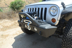 DV8 Offroad FS-13 Steel Stubby Front Bumper with Fog Lights  07-23 Jeep Wrangler JK/JL