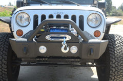 DV8 Offroad FS-13 Steel Stubby Front Bumper with Fog Lights  07-23 Jeep Wrangler JK/JL