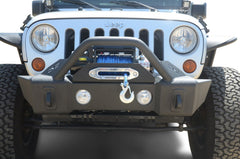 DV8 Offroad FS-13 Steel Stubby Front Bumper with Fog Lights  07-23 Jeep Wrangler JK/JL