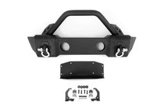 DV8 Offroad FS-13 Steel Stubby Front Bumper with Fog Lights  07-23 Jeep Wrangler JK/JL