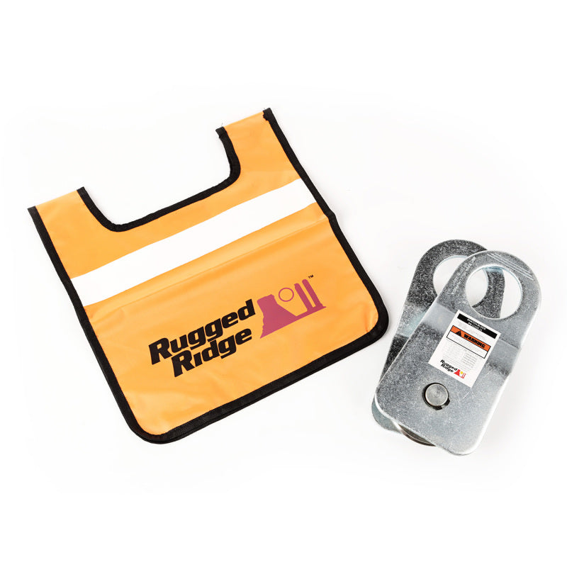 Rugged Ridge Snatch Block Pulley with Damper ; 20000lbs