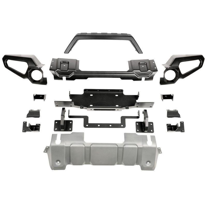 Rugged Ridge Venator Front Bumper with Overrider & Winch Tray JL