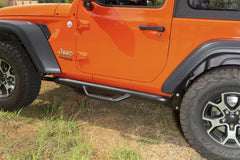 Rugged Ridge Spartan Nerf Bar Textured Black 2018-2023 Jeep Wrangler JL 2 Door