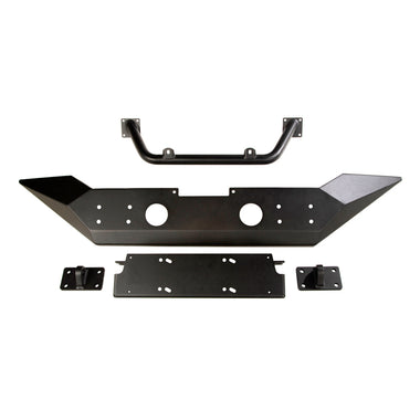 Rugged Ridge Spartan Front Bumper with HCE and Over-rider Hoop 18-23 Jeep Wrangler JL