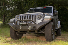 Rugged Ridge Spartan Front Bumper with HCE and Over-rider Hoop 18-23 Jeep Wrangler JL
