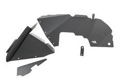 Rugged Ridge Inner Front Fender Liners  Aluminum Black