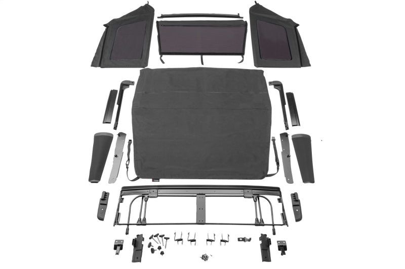 Rugged Ridge Voyager Soft Top with Tinted Windows; Black Diamond Cloth  JL 2-Door