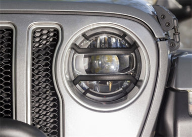 Rugged Ridge Black Elite Headlight Guards 2018-2023 Jeep Wrangler JL