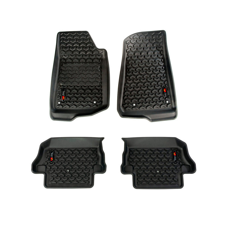 Rugged Ridge Floor Liner Kit- Black Front & Rear JL 2Dr