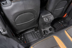 Rugged Ridge Floor Liner Kit Black F/R/Full Cargo 18-23 Jeep Wrangler JL 2Dr