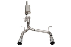 Corsa 2.75in Sport Cat-Back Exhaust with 4in Tips Jeep Wrangler JLU 3.6L