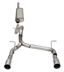 Corsa 2.75in Sport Cat-Back Exhaust with 4in Tips Jeep Wrangler JLU 3.6L