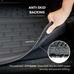 3D MAXpider w/ Sub/Flat Load Floor Cargo Liner - Black 2018-2023 Jeep Wrangler Unlimited JL