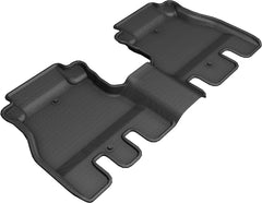 3D MAXpider Kagu 2nd Row Floormats - Black 2018-2023 Jeep JL Unlimited