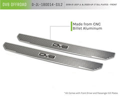 DV8 Offroad Front Sill Plates 2018-2023 JEEP JL & 2020-2023 JT