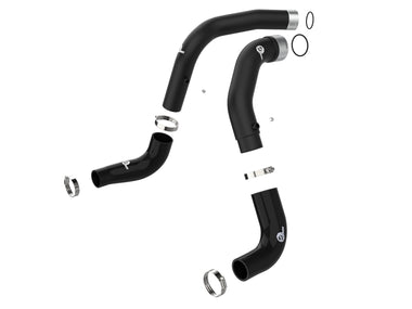 aFe BladeRunner Black 3in Intercooler Hot & Cold Side Pipe Kit Jeep Wrangler V6-3.0L (td)