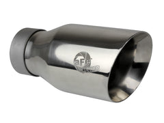 aFe Large Bore-HD 3in 304 Stainless Steel DPF-Back Exhaust System with Polished Tip EcoDiesel