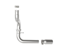 aFe Large Bore-HD 3in 304 Stainless Steel DPF-Back Exhaust System with Polished Tip EcoDiesel