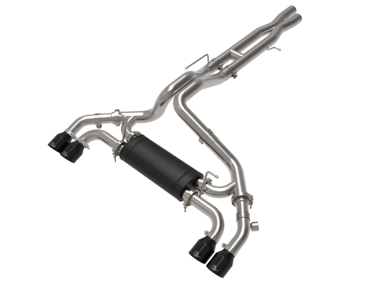 aFe Vulcan Series 2.5in 304SS Cat-Back Exhaust with Black Tips 2021+ Jeep Wrangler 392 6.4L