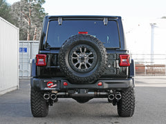aFe Vulcan Series 2.5in 304SS Cat-Back Exhaust Jeep Wrangler 392 6.4L with Polished Tips